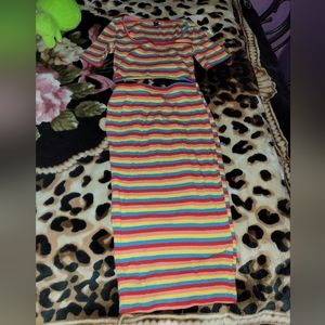 GOD's Rainbow 🌈 skirt set